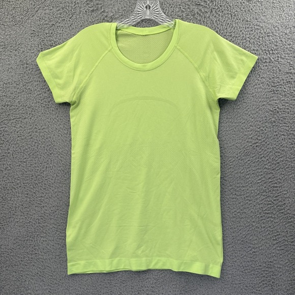 Lululemon Swiftly Tech Short Sleeve Crew Light Bright Green Athletic Women's 8 - Picture 1 of 5